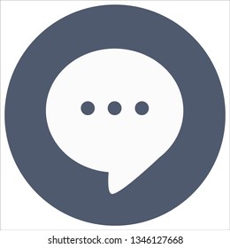 massage chat flat icon