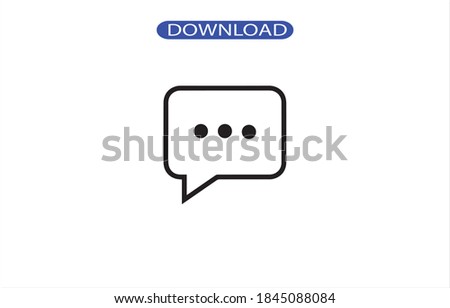 massage, chat icon or logo isolated sign symbol vector illustration - high quality black style vector icons.