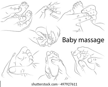 massage children, infant massage feet