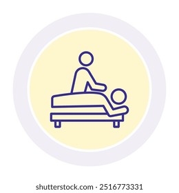 Massage  circle icon , vector, pixel perfect, illustrator file 
