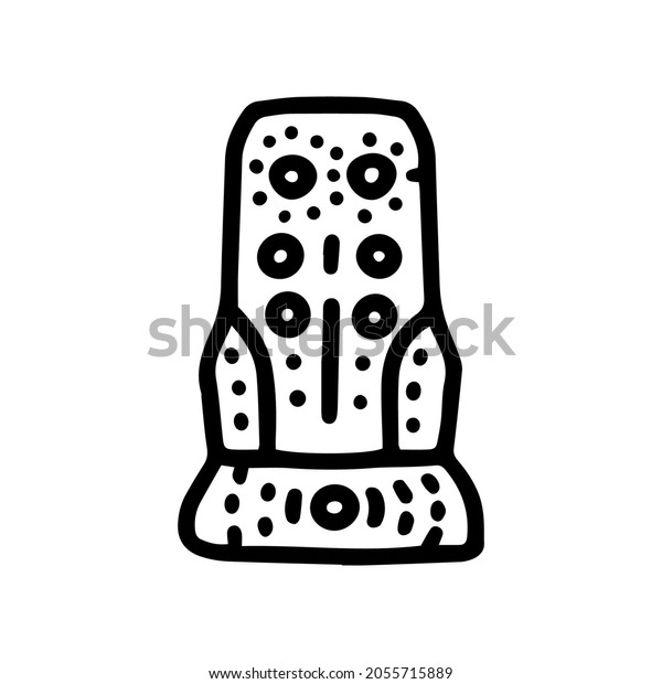 massage\
cover for car seat line vector doodle simple\
icon