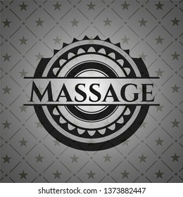 Massage dark emblem. Retro