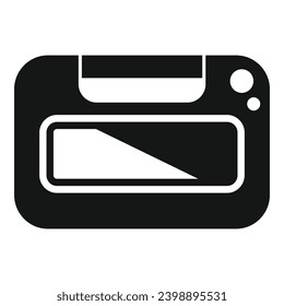 Massage defibrillator icon simple vector. Portable care device. Safety medical