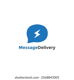 Massage Delivery Logo Design Simple Icon