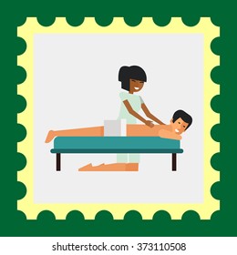 Massage flat icon 2