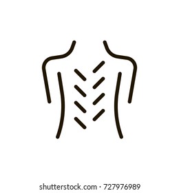 Massage flat icon. Single high quality outline symbol of spa for web design or mobile app. Thin line signs of beauty for design logo, visit card, etc. Outline logo of massage