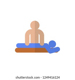 massage flat vector icon