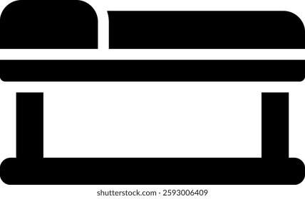 massage glyph icon illustration vector