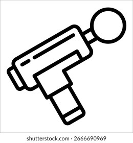 Massage Gun Icon Element For Design