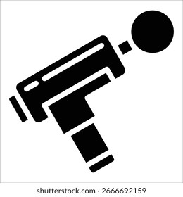 Elemento de ícone de arma de massagem para design