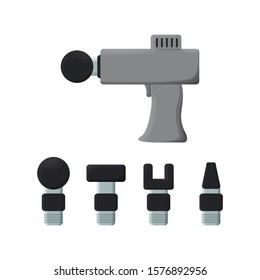 Massage gun vector illustration. Vector.