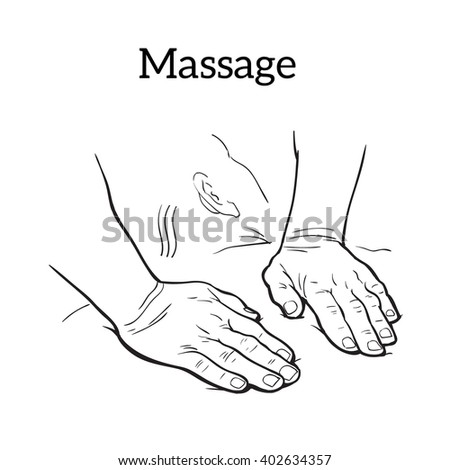 Download Massage Hands Vector Illustration Hands Which Stock Vector ...