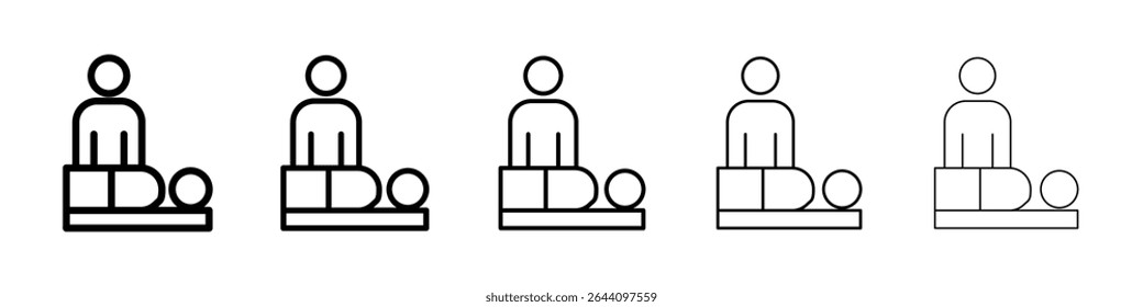 Icone de massagem conceito. design gráfico, logotipo, Web, IU.