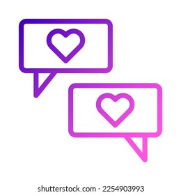 massage icon gradient purple pink style valentine illustration vector element and symbol perfect. Icon sign from modern collection for web. - Shutterstock ID 2254903993
