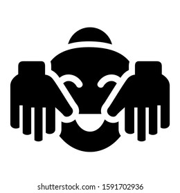 massage icon isolated sign symbol vector illustration - high quality black style vector icons
