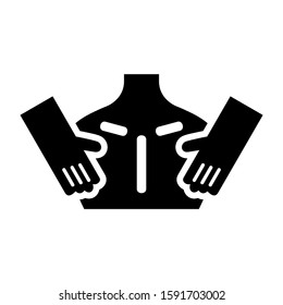massage icon isolated sign symbol vector illustration - high quality black style vector icons
