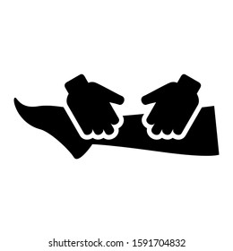 massage icon isolated sign symbol vector illustration - high quality black style vector icons
