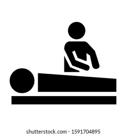 massage icon isolated sign symbol vector illustration - high quality black style vector icons
 - Shutterstock ID 1591704895