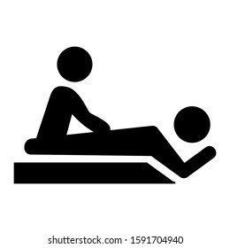 massage icon isolated sign symbol vector illustration - high quality black style vector icons
