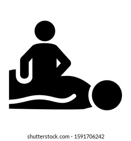 massage icon isolated sign symbol vector illustration - high quality black style vector icons
