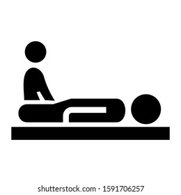 massage icon isolated sign symbol vector illustration - high quality black style vector icons
