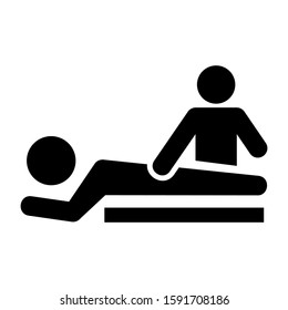 massage icon isolated sign symbol vector illustration - high quality black style vector icons
 - Shutterstock ID 1591708186