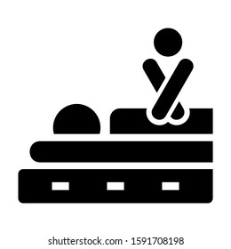 massage icon isolated sign symbol vector illustration - high quality black style vector icons
