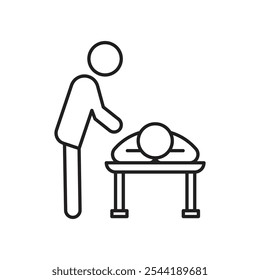 Massage icon. isolated vector icon.
