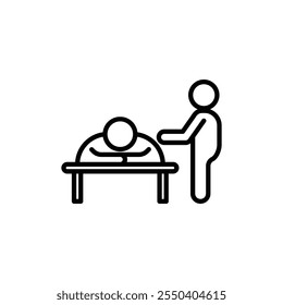 Massagesymbol lineares Logo einzeln