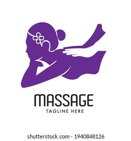 Massage icon logo, perfect for spa and massage service business