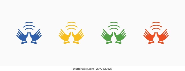Massage Icon Set Color Multiple Style Collection Illustration