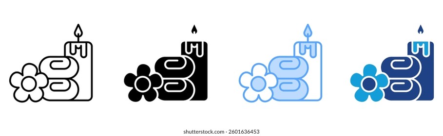 Massage Icon Set Multiple Style Collection