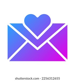 massage icon solid gradient style valentine illustration vector element and symbol perfect. Icon sign from modern collection for web.