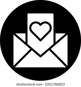 massage icon solid white style valentine illustration vector element and symbol perfect. Icon sign from modern collection for web.