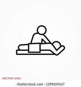 Massage Icon. Spa Vector Logo, Illustration, Vector Sign Symbol For Design