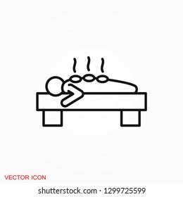 Massage Icon. spa vector logo, illustration, vector sign symbol for design