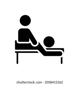 massage icon, therapy icon vector illustration
