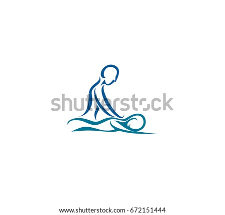 Massage icon, vector illustration