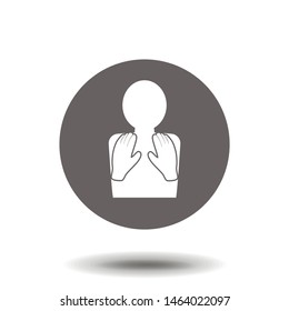 Massage icon of vector illustration for web and mobile design