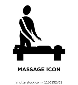 massage icon vector isolated on white background, massage transparent sign
