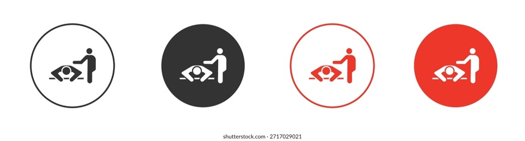 Ícone de massagem. web vetor design
