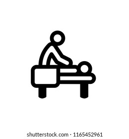 Massage icon,vector illustration. Flat design style. vector massage icon illustration isolated on White background, massage icon Eps10. massage icons graphic design vector symbols.