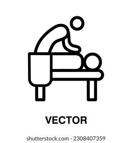 Massage icon,vector illustration. vector massage icon illustration isolated on White background.eps