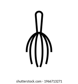 massage leisure line icon vector. massage leisure sign. isolated contour symbol black illustration