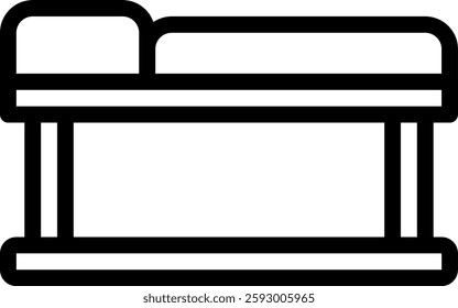 massage line icon illustration vector