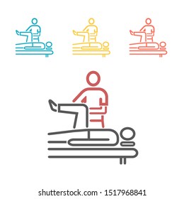 Massage line Icon. Vector sign for web graphics.