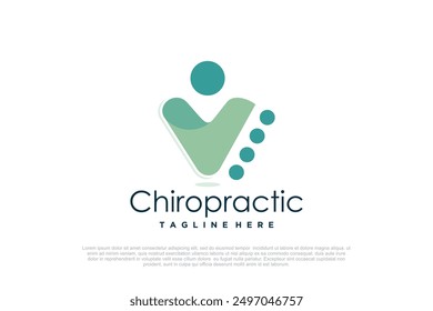 Plantillas de diseño de logotipo de masaje concepto creativo Premium Vector