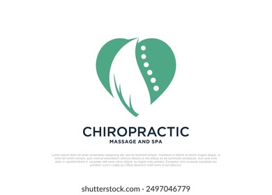 Plantillas de diseño de logotipo de masaje concepto creativo Premium Vector