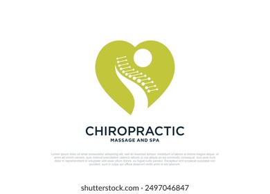 Plantillas de diseño de logotipo de masaje concepto creativo Premium Vector