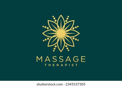 Massage Logo Design. Vector illustration for female business